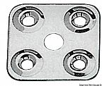 Piastrina fissa cinghie in acciaio inox AISI 316 Piastrina fissa cinghie in acciaio inox AISI 316