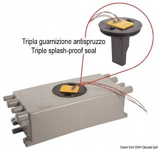 Pozzetto di raccolta acque grigie WHALE con sensore IC integrato