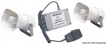 Tromba/fischio elettronico multifunzionale MARCO con segnali codificabili